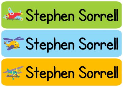 Airplane Iron On Clothing Labels