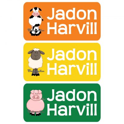 Animal Farm Friends Clothing Tag Labels