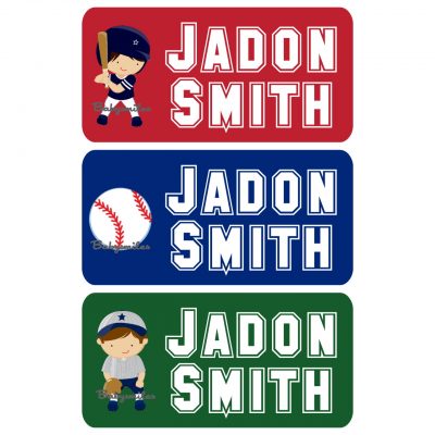Baseball Allstars Clothing Tag Labels