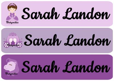 Beauty Princess Rectangle Personalized Name Labels