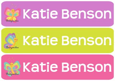 Beautiful Butterfly Rectangle Personalized Name Labels