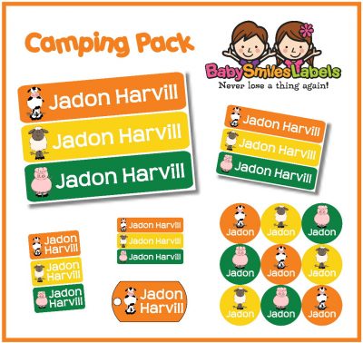 Animal Farm Friends Camp Labels Pack