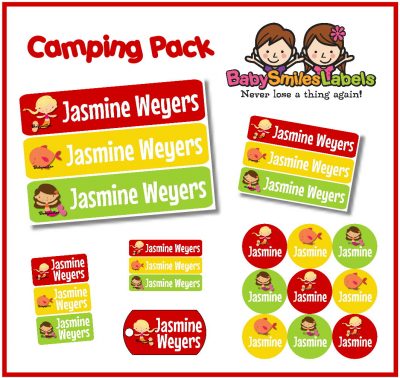 Beautiful Mermaids Camp Labels Pack