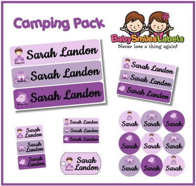 Beauty Princess Camp Labels Pack
