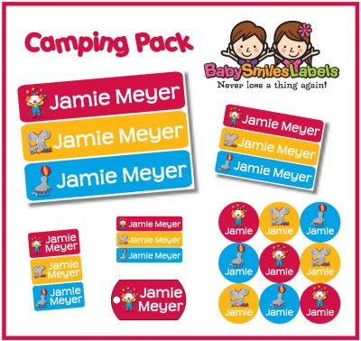 Crazy Circus Camp Labels Pack