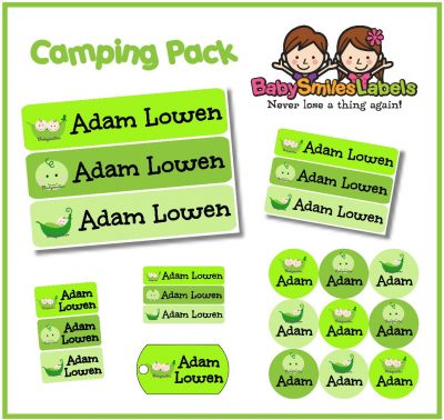 Cute Peas Camp Labels Pack