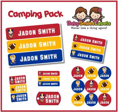 Football Allstars Camp Labels Pack