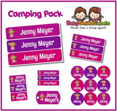 Monkey Ballet Camp Labels Pack