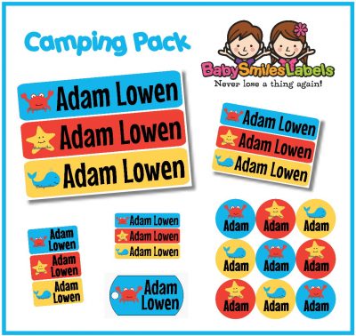 Ocean Fun Camp Labels Pack