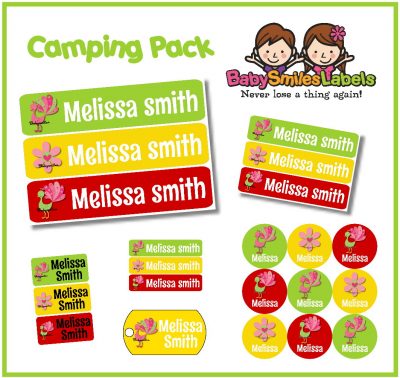 Pretty Peacock Camp Labels Pack