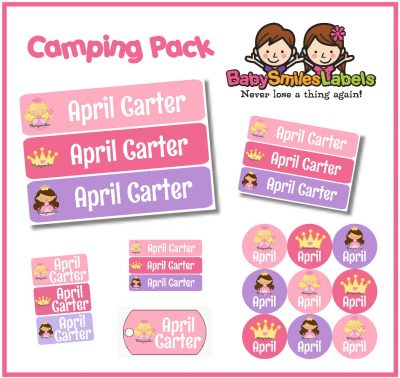 Pretty Princess Camp Labels Pack