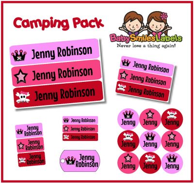 Punk Princess Camp Labels Pack