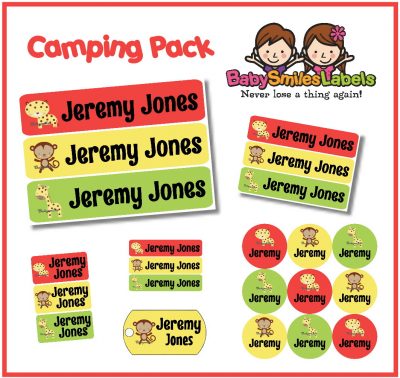 Safari Boy 3 Camp Labels Pack