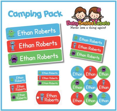 Scary Monster Camp Labels Pack