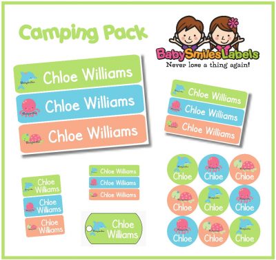 Seaworld Animal Girl Camp Labels Pack