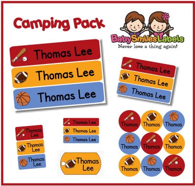 Sports Allstar Camp Labels Pack