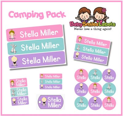 Sweet Ballet Girl Camp Labels Pack