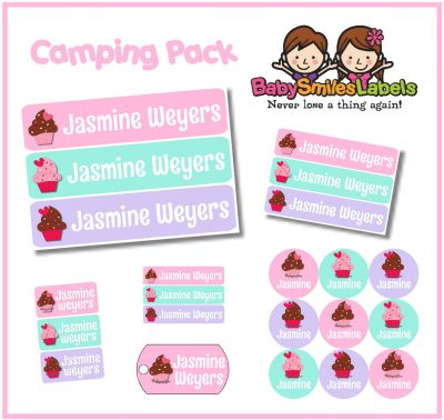 Cupcakes Camp Labels Pack