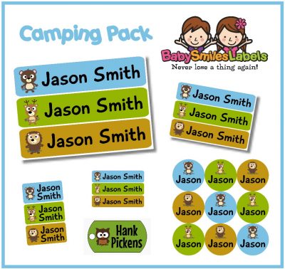 Woodland Friends 2 Camp Labels Pack