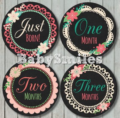 Mavis - Chalkboard Colorful Flowers