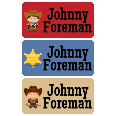 Cool Cowboys Clothing Tag Labels