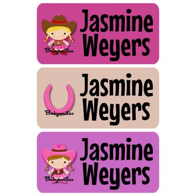 Lil Cool Cowgirls Clothing Tag Labels