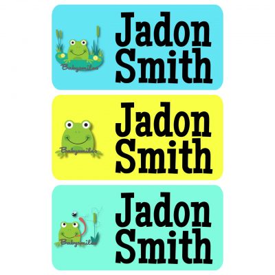 Cute Lil Frog Clothing Tag Labels