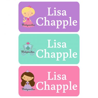 Cute Princess Clothing Tag Labels