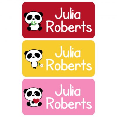 Cutie Panda Clothing Tag Labels