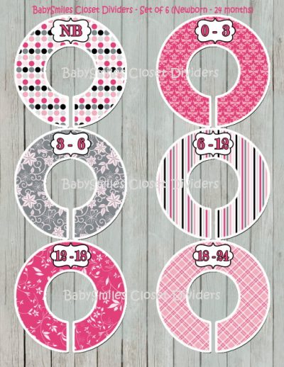 Custom Closet Dividers - Newborn to 24 Months - Ooh-La-La 127