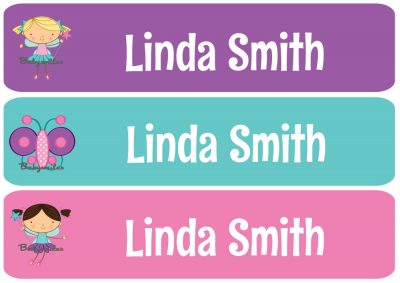 Magical Fairies Rectangle Personalized Name Labels