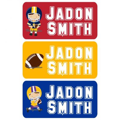 Football Allstars Clothing Tag Labels