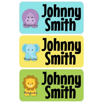Jungle Friends Clothing Tag Labels