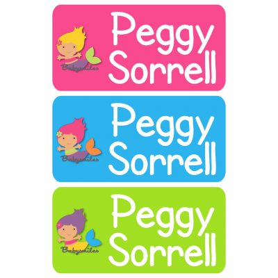 Lil Beautiful Mermaids Clothing Tag Labels