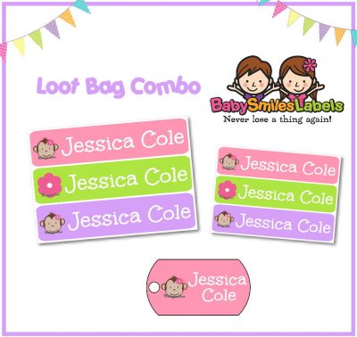 Adorable Monkey Girl Loot Bag Combo