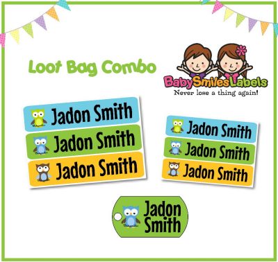 Adorable Owl Boy Loot Bag Combo