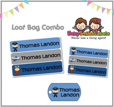 Airplane Pilot Loot Bag Combo