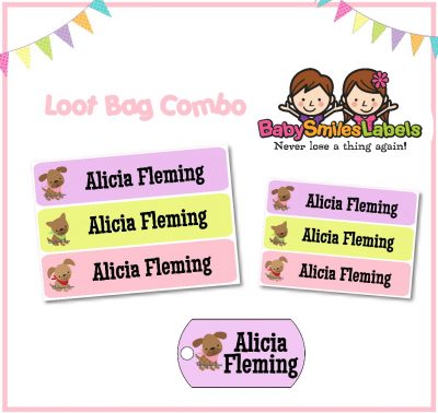 Cutie Dog Girl Loot Bag Combo