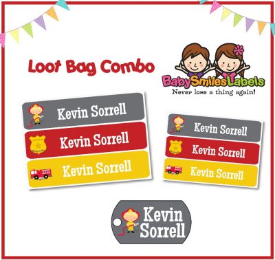 Firefighter Hero Loot Bag Combo