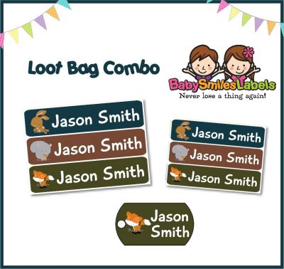 Cute Forest Animals Loot Bag Combo