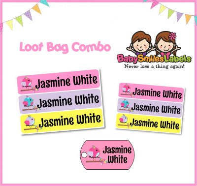 Super Cute Girly Birds Loot Bag Combo