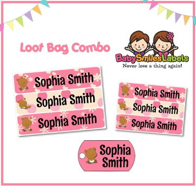 Teddy Bear Girl Loot Bag Combo