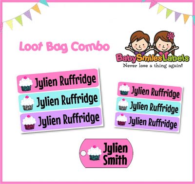 Zebra Print Cupcakes Loot Bag Combo