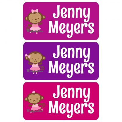 Monkey Ballet Clothing Tags Labels