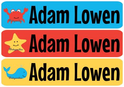 Ocean Fun Rectangle Personalized Name Labels