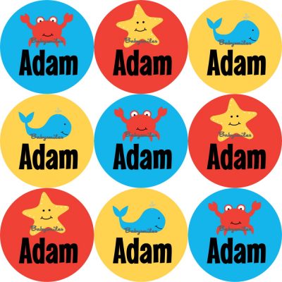 Ocean Fun Shoe Label