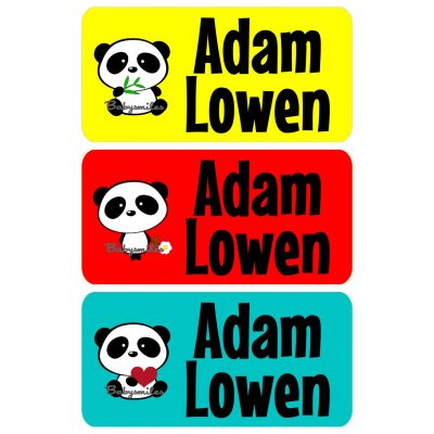 Panda Love Clothing Tag Labels