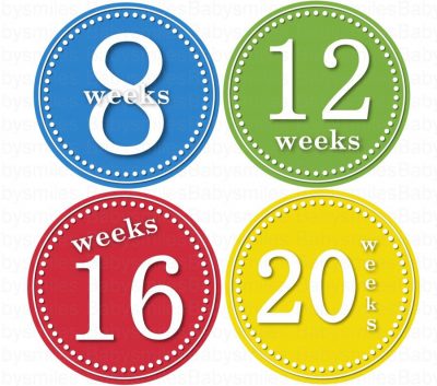 Parker - Happy Bright Colors Mama to Be Photo Stickers