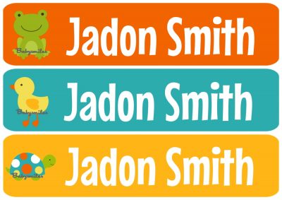 Adorable Pond Friends Iron On Clothing Labels