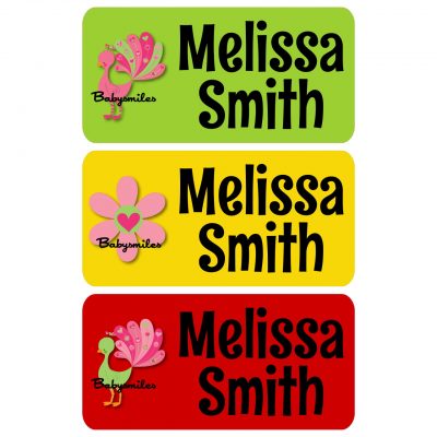 Pretty Peacock Clothing Tag Labels 